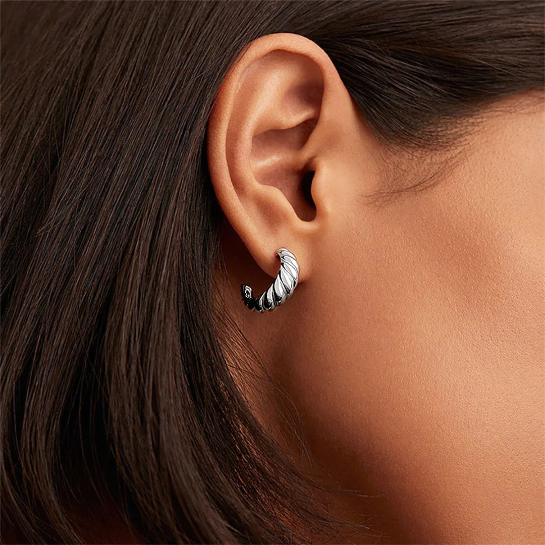 [ElanLuxe]Croissant Arc Earrings