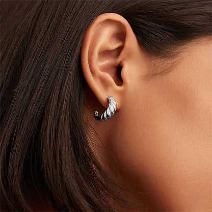 [ElanLuxe]Croissant Arc Earrings