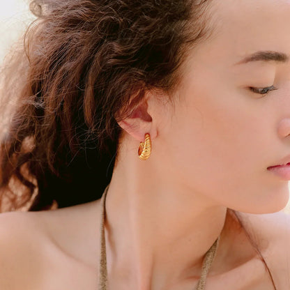 [ElanLuxe]Croissant Arc Earrings