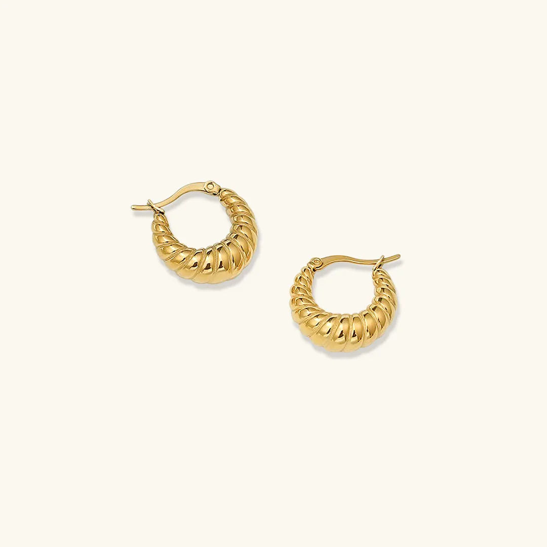 [ElanLuxe]Croissant Hoop Earrings