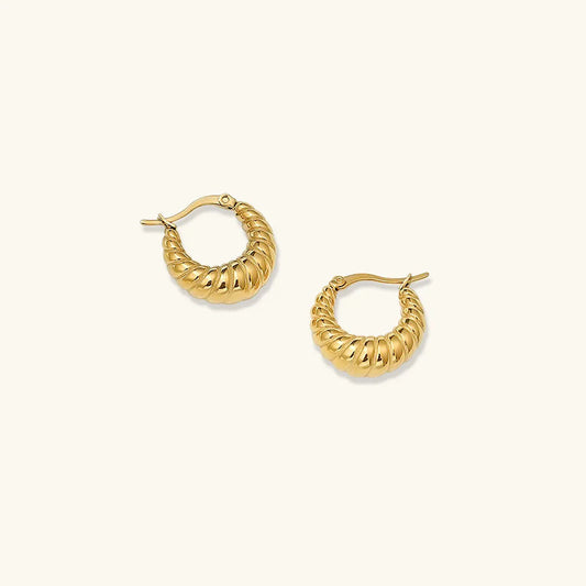 [ElanLuxe]Croissant Hoop Earrings
