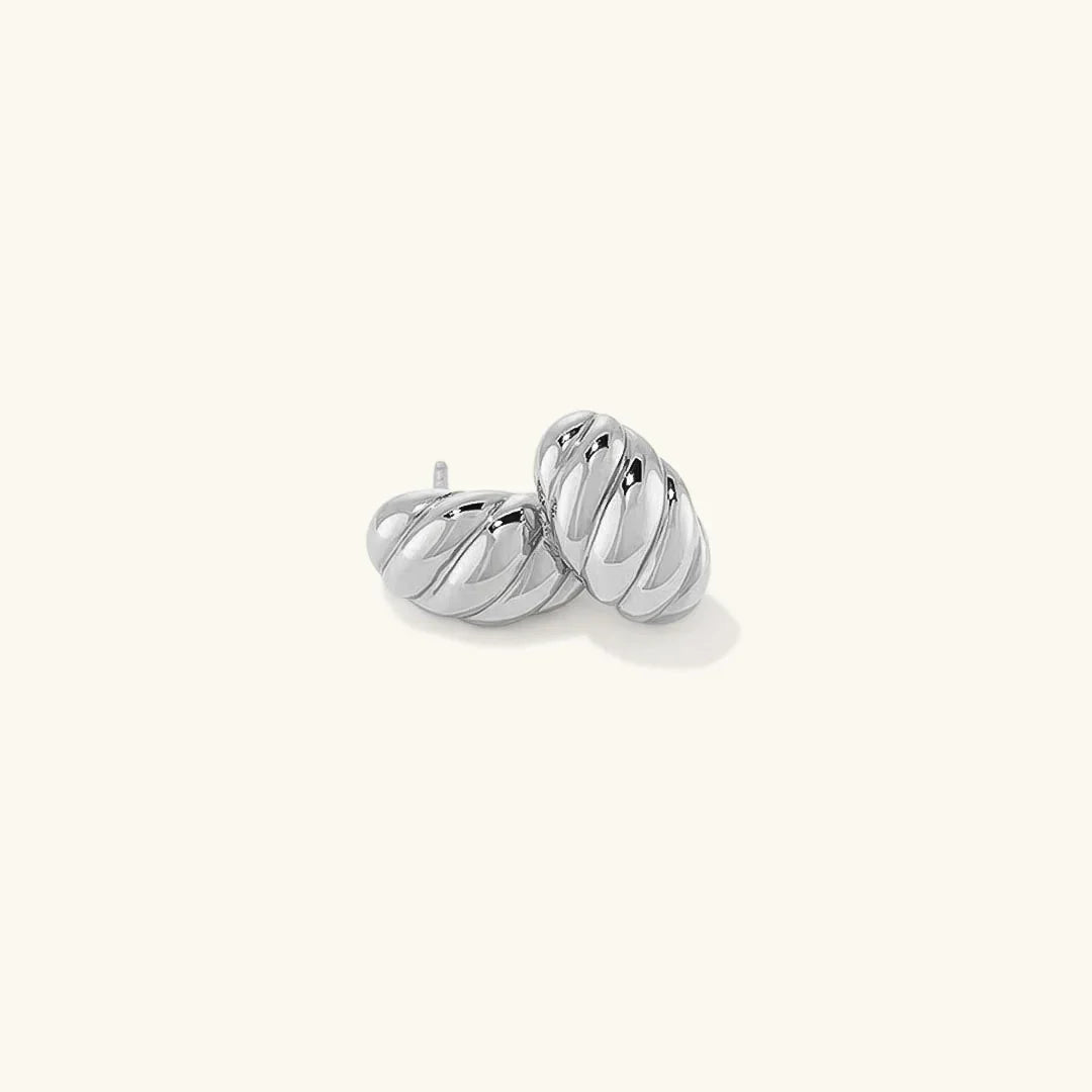 [ElanLuxe]Croissant Huggie Earrings