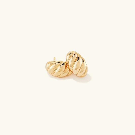 [ElanLuxe]Croissant Huggie Earrings