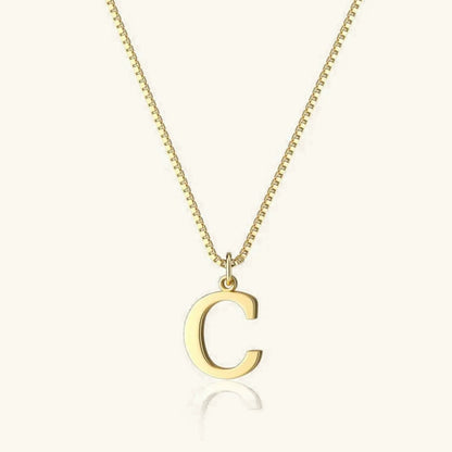 [ElanLuxe]Therese Letter Initial Gold Necklace