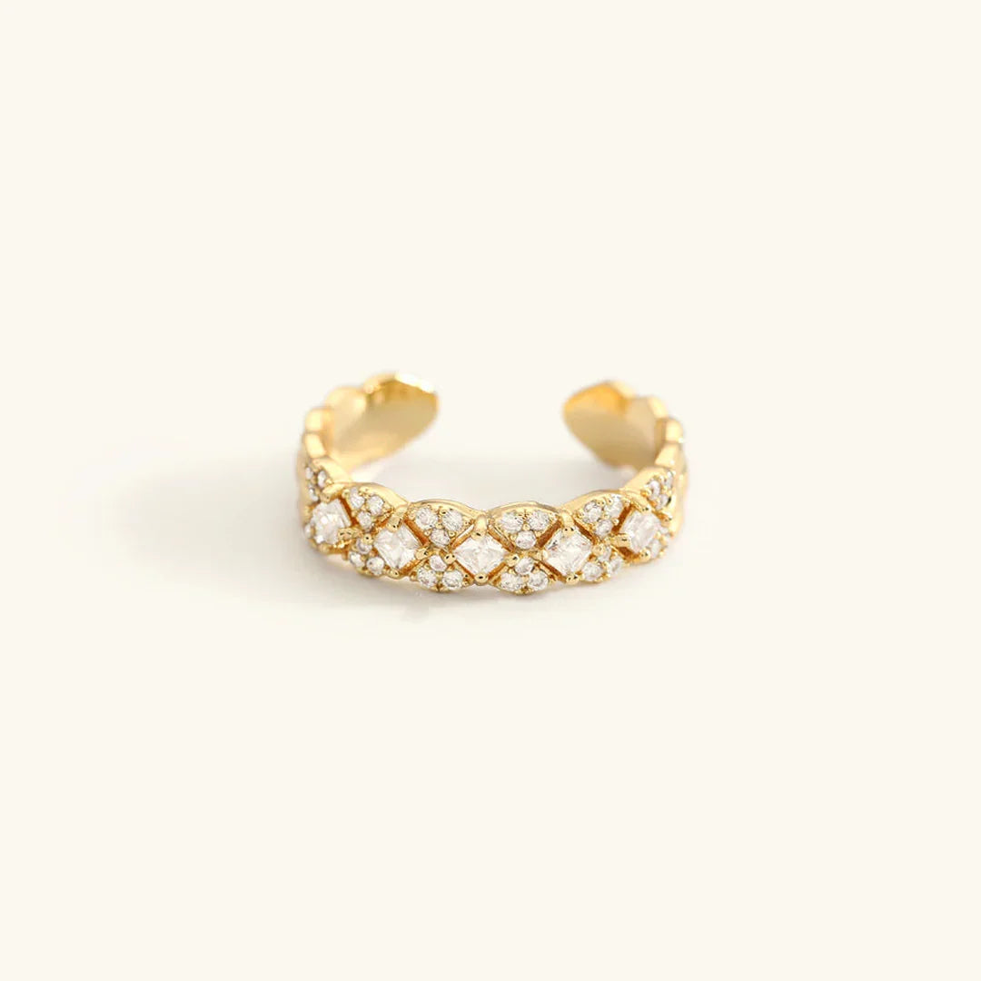 [ElanLuxe]Camille Gold Patterned Ring