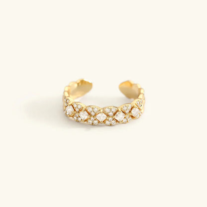 [ElanLuxe]Camille Gold Patterned Ring