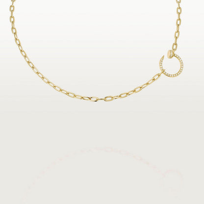 [ElanLuxe Jewelry]JUSTE NECKLACE FULL DIAMONDS