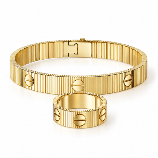 [ElanLuxe Jewelry]Love Unlimited Bracelet & Ring Set