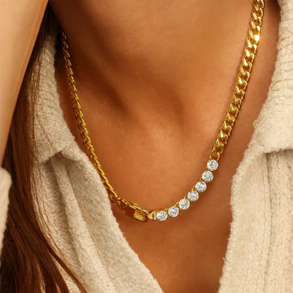 [ElanLuxe]Maelle Diamond Necklace