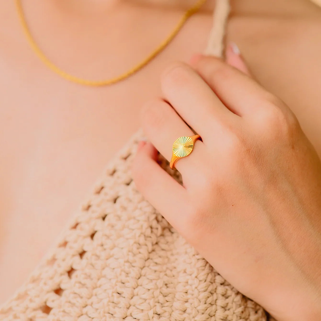 [ElanLuxe]Cyna Gold Ring