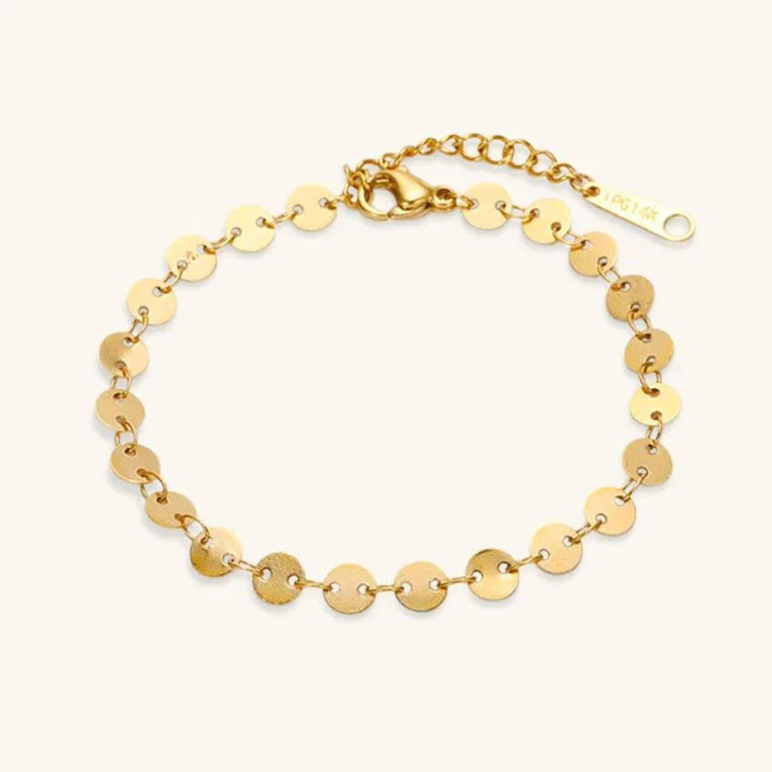[ElanLuxe]Darla Round Chain Bracelet