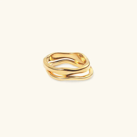 [ElanLuxe]Dianne Gold Stacker Ring