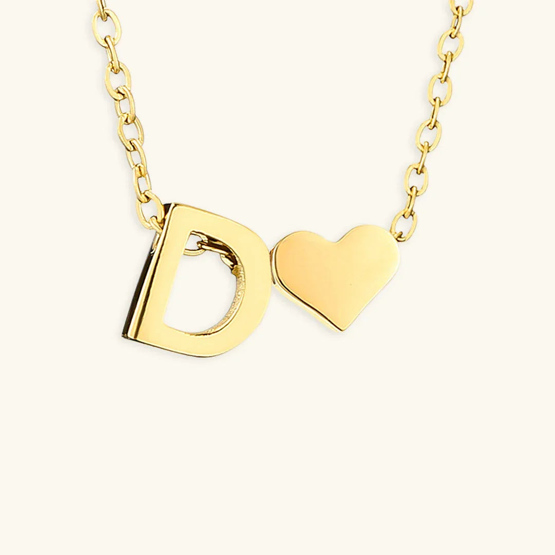 [ElanLuxe]Ria Initial Letter Gold Necklace