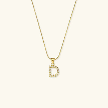 [ElanLuxe]Augustine Initial Letter Pearl Necklace
