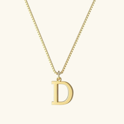[ElanLuxe]Therese Letter Initial Gold Necklace