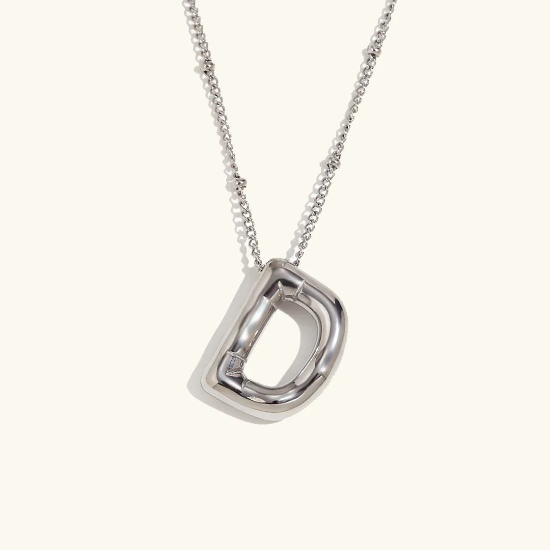 [ElanLuxe]Balloon Gold Initial Necklace