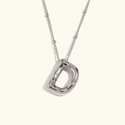 [ElanLuxe]Balloon Gold Initial Necklace
