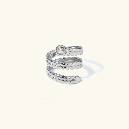 [ElanLuxe]Davina Gold Serpent Ring