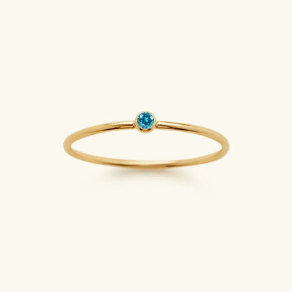 [ElanLuxe]Amelia Birthstone Stacker Ring