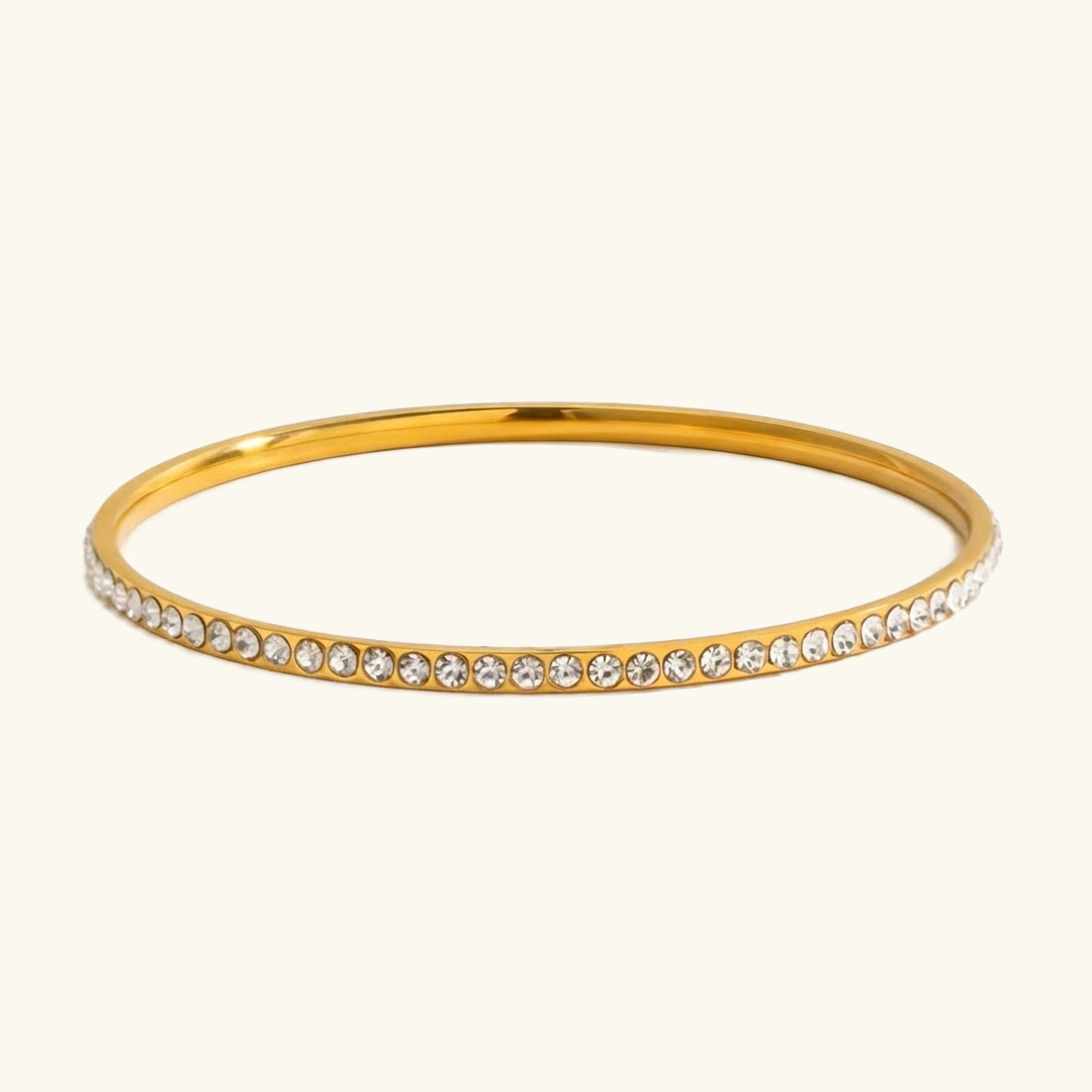 [ElanLuxe]Kalista Diamond Gold Bangle