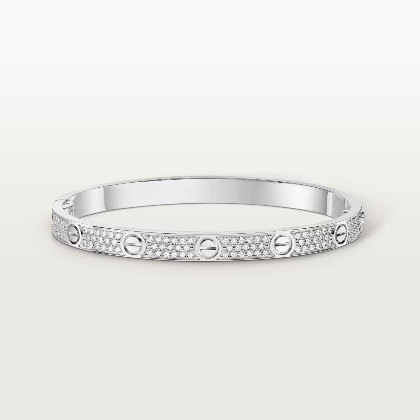 [ElanLuxe Jewelry]LOVE BRACELET 4.8MM DIAMOND-PAVED