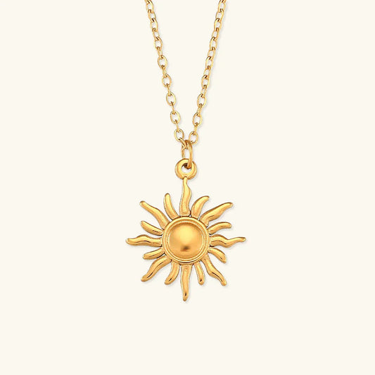 [ElanLuxe]Eliora Gold Sun Necklace
