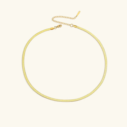 [ElanLuxe]Elizabeth Gold Herringbone Necklace