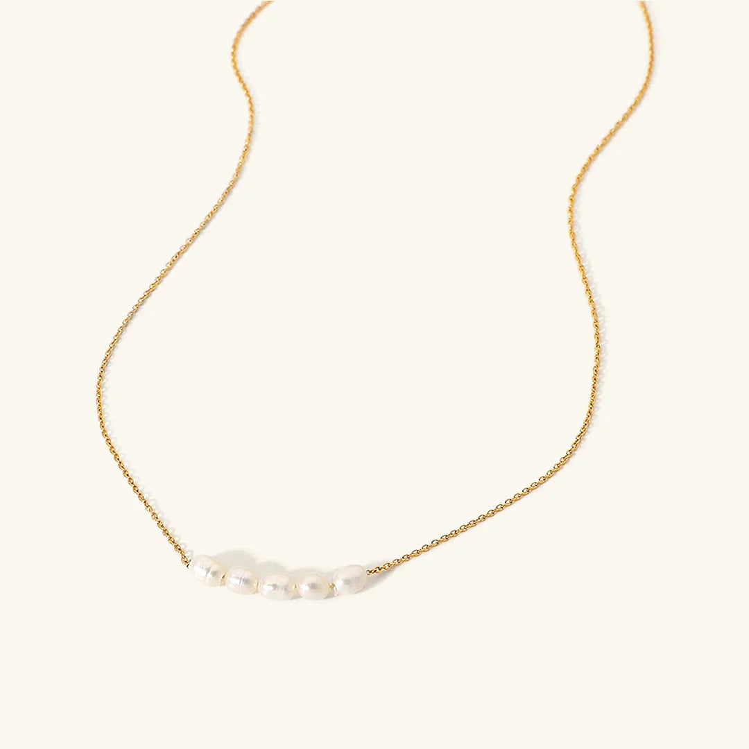 [ElanLuxe]Elle Gold Pearl Necklace