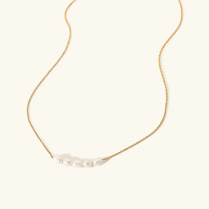 [ElanLuxe]Elle Gold Pearl Necklace