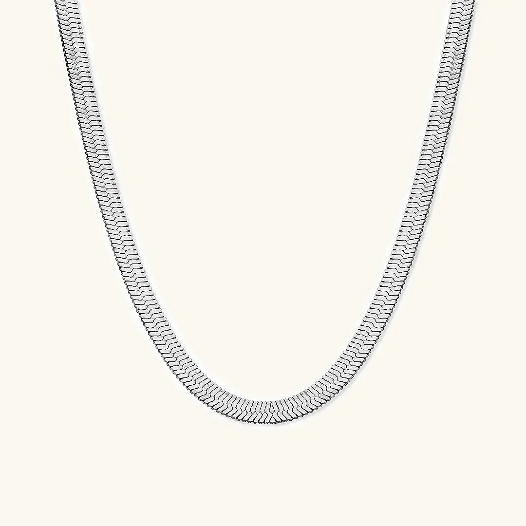 [ElanLuxe]Elysian Gold Herringbone Necklace