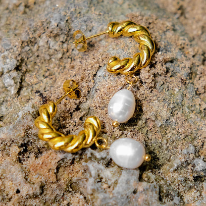[ElanLuxe]Emma Pearl Earrings