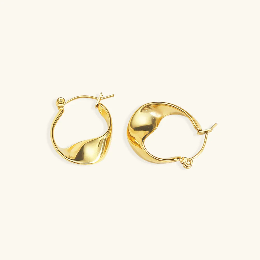 [ElanLuxe]Esti Irregular Hoop Earrings