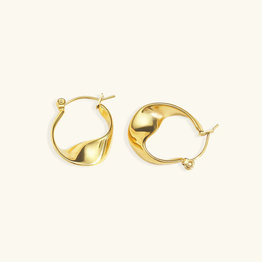 [ElanLuxe]Esti Irregular Hoop Earrings
