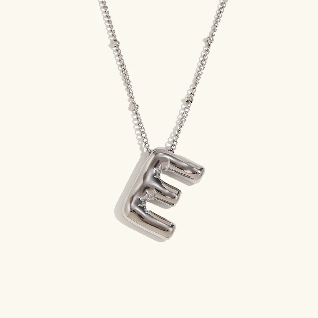 [ElanLuxe]Balloon Gold Initial Necklace