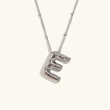[ElanLuxe]Balloon Gold Initial Necklace