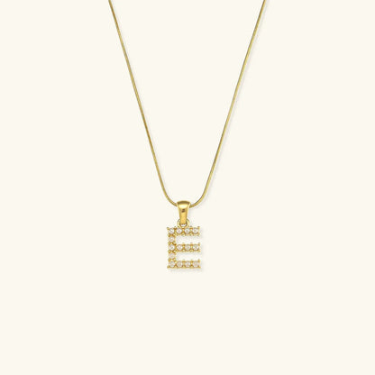 [ElanLuxe]Augustine Initial Letter Pearl Necklace