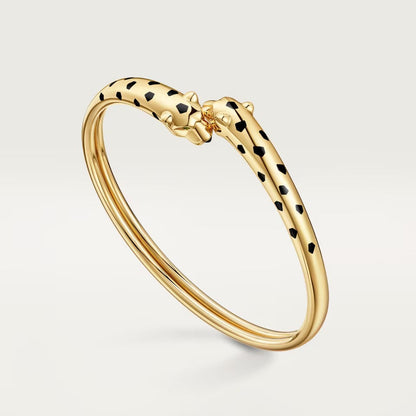 [ElanLuxe Jewelry]PANTHERE DOUBLE HEADED OPEN BRACELET