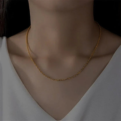 [ElanLuxe]Audrey Gold Chain Necklace