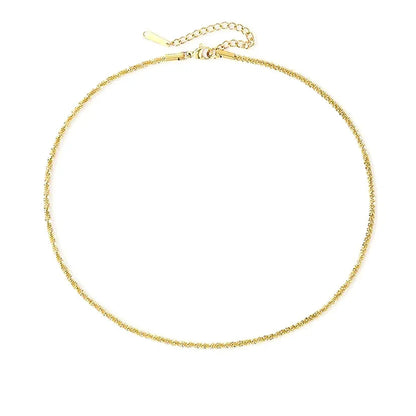 [ElanLuxe]Audrey Gold Chain Necklace