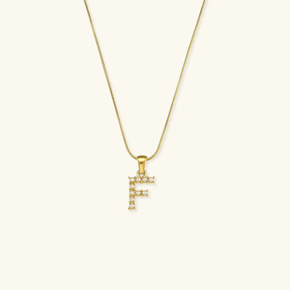 [ElanLuxe]Augustine Initial Letter Pearl Necklace