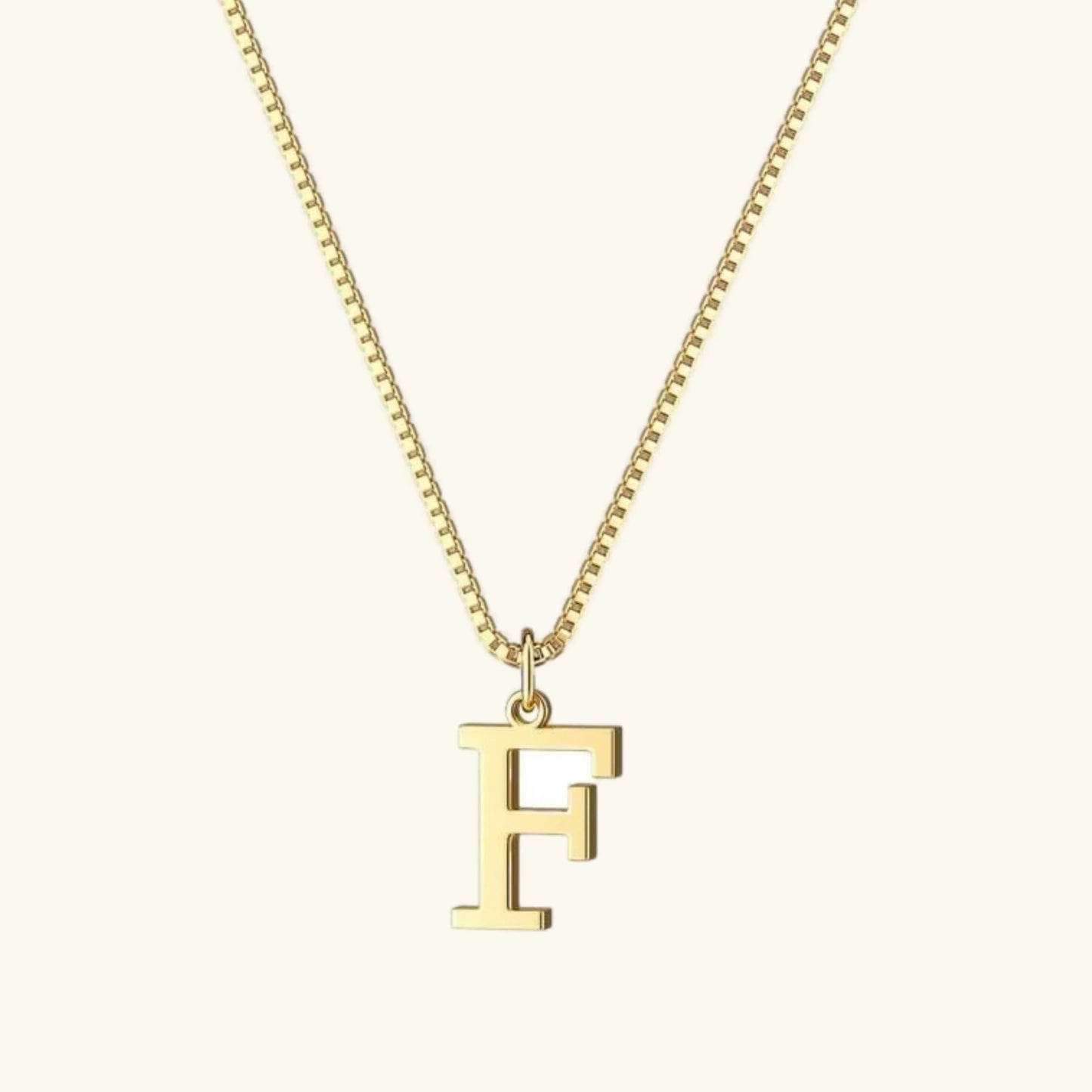 [ElanLuxe]Therese Letter Initial Gold Necklace