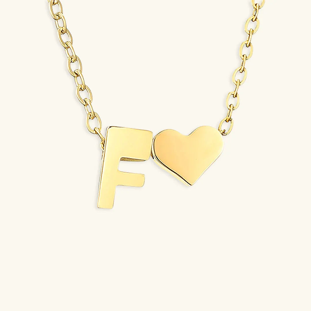 [ElanLuxe]Ria Initial Letter Gold Necklace