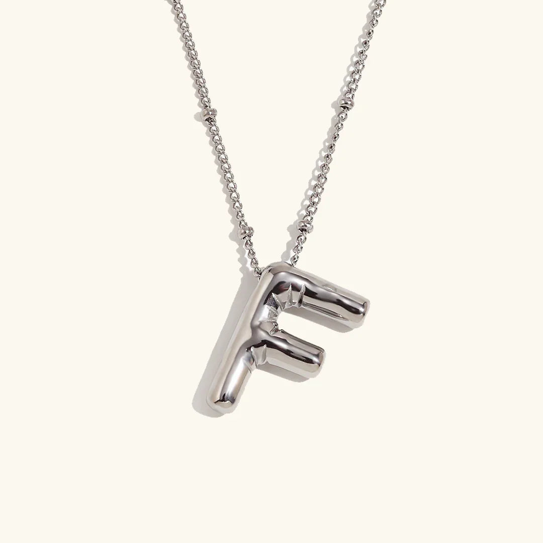 [ElanLuxe]Balloon Gold Initial Necklace