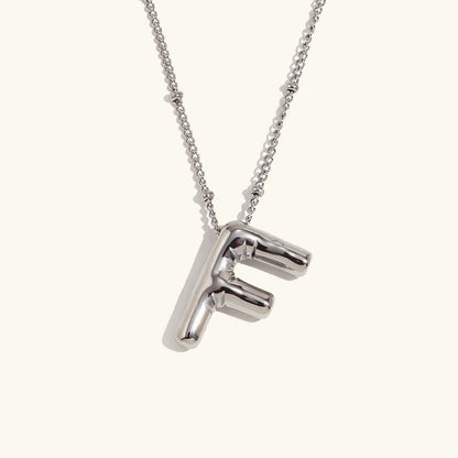 [ElanLuxe]Balloon Gold Initial Necklace