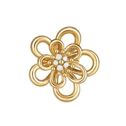 [Elanluxe Jewelry] FLOWERLACE RING 5 DIAMONDS
