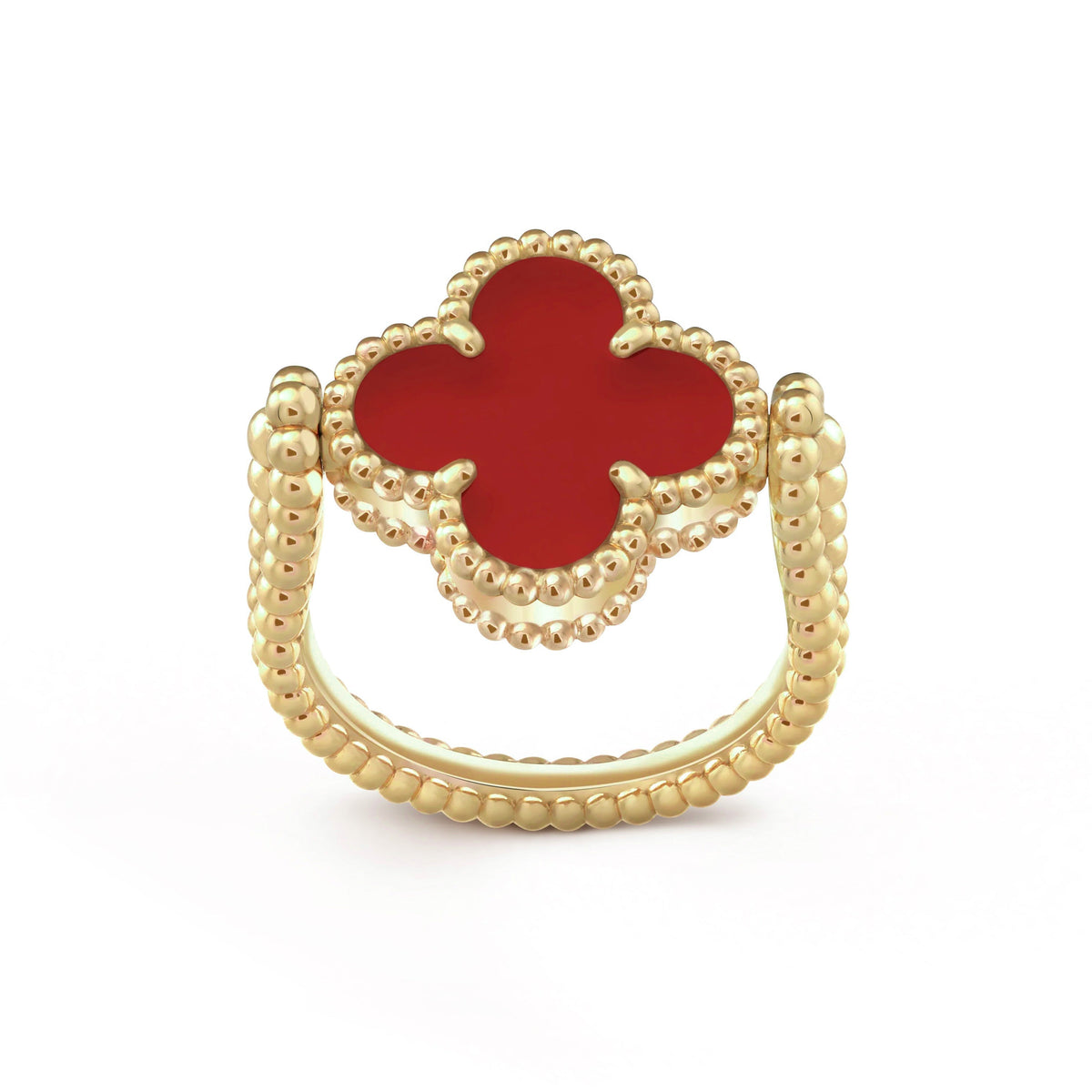 [ElanLuxe Jewelry]CLOVER RIVERSIBLE RING GOLD COLLECTION