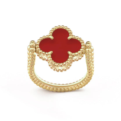 [ElanLuxe Jewelry]CLOVER RIVERSIBLE RING GOLD COLLECTION