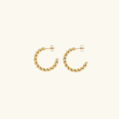 [ElanLuxe]Gigi Twist Gold Earrings