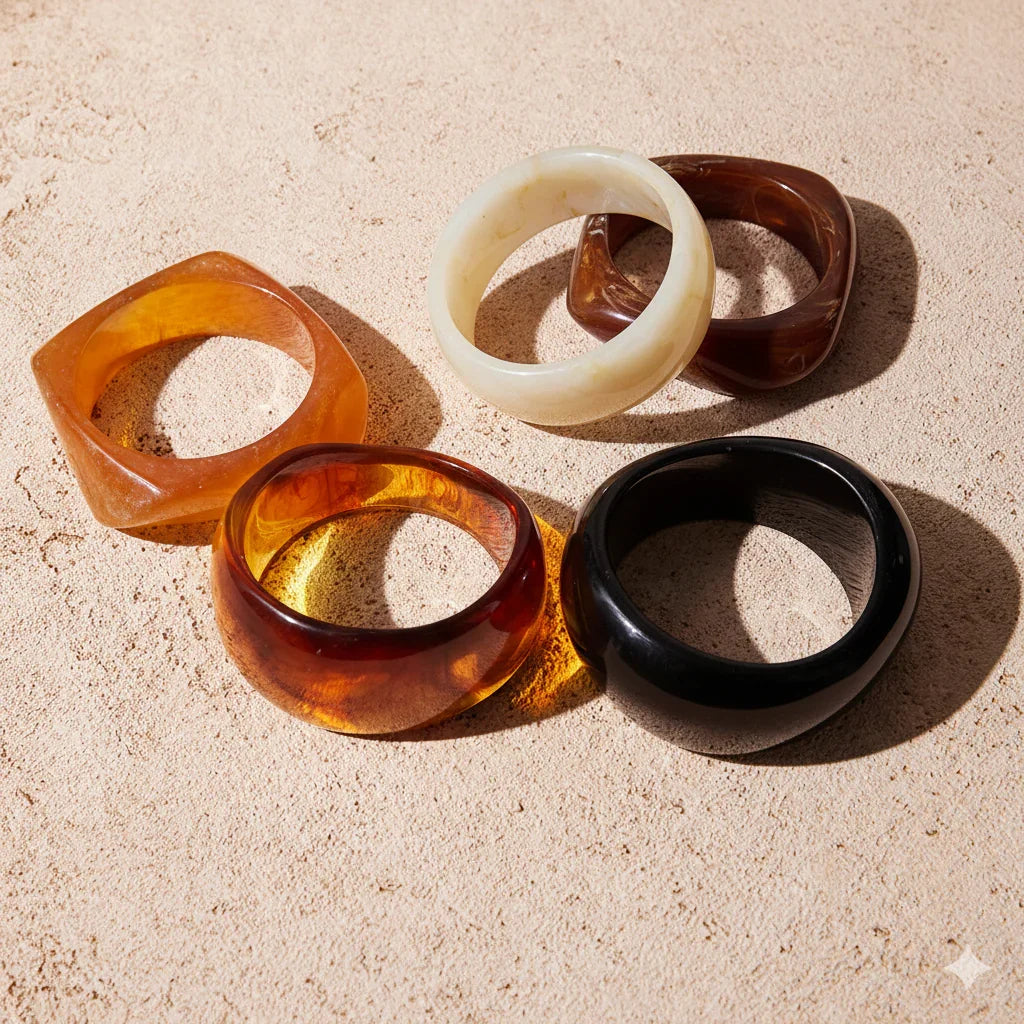 [ElanLuxe]Kaitlyn Chunky Acrylic Bangle