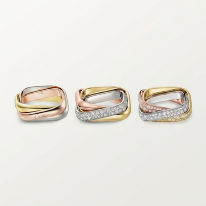 [ElanLuxe Jewelry]TRINITY 3.5MM CUSHION RING COLLECTION